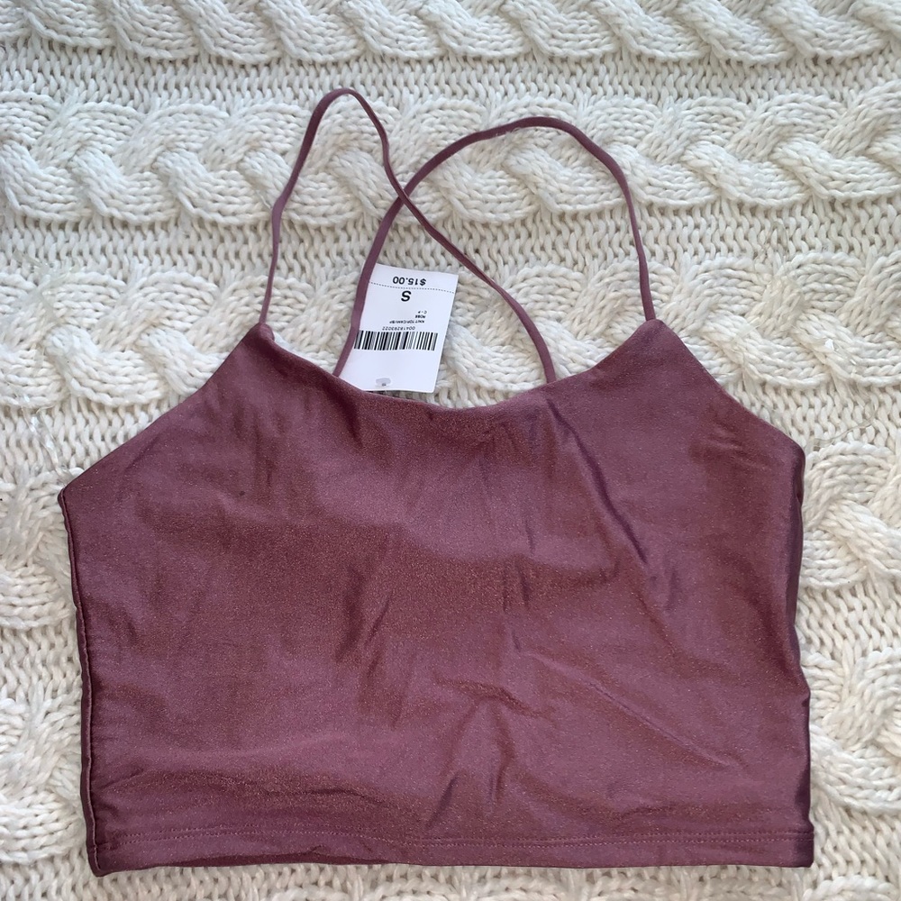 Satin crop top